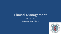 Clinical Management