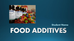 food additives - Leon County Schools