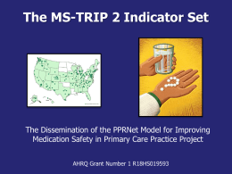 MS-TRIP 2 Indicator Set