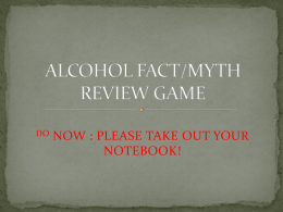 ALCOHOL FACT game