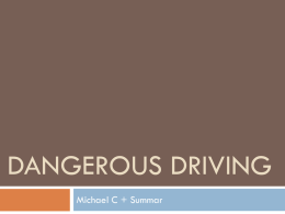 Dangerous driving - legalstudies-HSC-aiss
