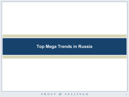 Top Mega Trends in Russia