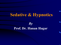 Sedative _ Hypnotics - KSU Faculty Member websites