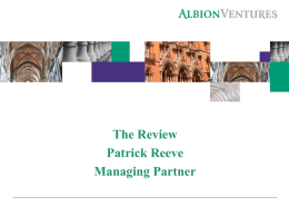 2013 - Albion Ventures