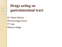 2- Regulation of gastric acid secretion A