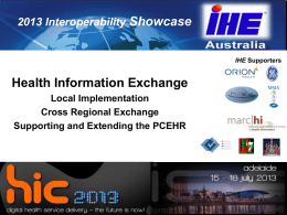 Showcase Virtual Tour 2013 - IHE Australia