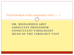 03-Viral infection of the respiratory tractx