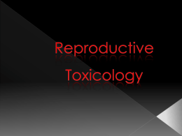 Developmental Toxicity - Lectures For UG-5
