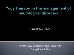 Yoga Therapy for Neurological disorders