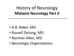 Early Midwest Neurology Part III