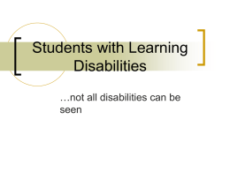 Students with Learning DisabilitiesCh13MHss