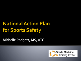 Sport Medicine National Action Plan for Sports Safety