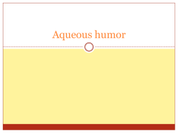 Aqueous humor