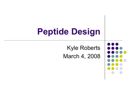 Peptide Design - Duke Computer Science