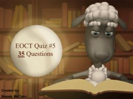 EOCT Quiz #6