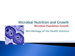 Nutrition and Growth 1 Population