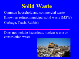 Solid Waste Management - Rowan University