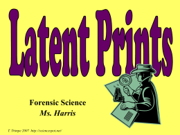 6. Latent prints notes with worksheet