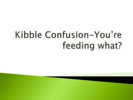 Kibble Confusion--What am I feeding my dog??