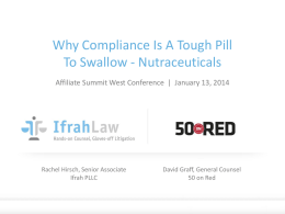 Why Compliance is a Tough Pill to Swallow