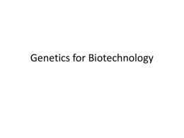 genetics for biotech