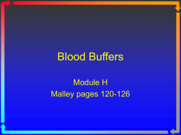 Blood Buffers - Macomb