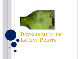 Fingerprint Development.latent prints