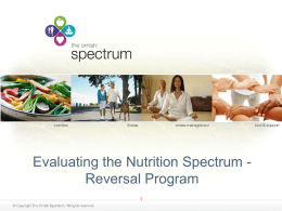 Nutrition Spectrum - Reversal Program
