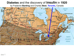 Banting and Best story of Insulin diabetes