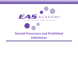 Steroid Precursors and Prohibited Substances