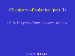 Ice-core Chemistry - China Meteorological Administration