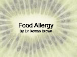 Food Allergy By Dr Rowan Brown