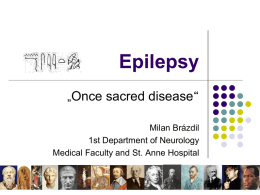 Epilepsy - Masaryk University
