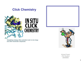 Ahmed Fazary_Click Chemistry