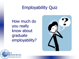 Employability Quiz - University of Leicester