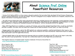Lecture 1 - Science Prof Online