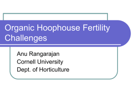 Hoophouse Fertility Challenges - NEON