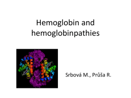 Hemoglobin a hemoglobinpatie