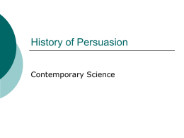 History of Persuasion
