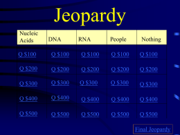 Jeopardy - District 273 Technology Services