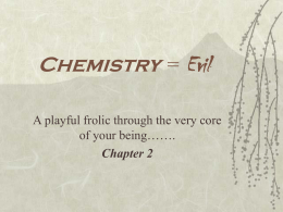 Chemistry = Evil - Whitehall District Schools
