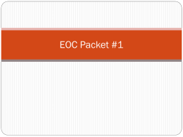 EOC Packet #1