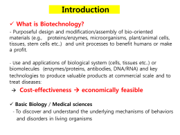 Introduction - Welcome! | Biomolecular Engineering Lab