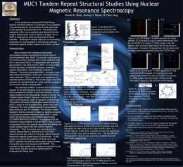 MUC1 Tandem Repeat Structural Studies Using Nuclear
