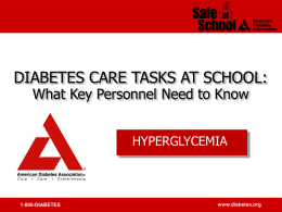Hyperglycemia  - American Diabetes Association&#174