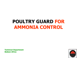 BENEFITS OF THE USE OF POULTRY GUARD IN POULTRY …