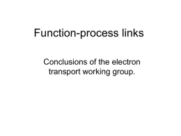 Function-process links - Gene Ontology Consortium