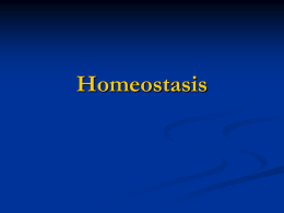 Homeostasis - Science Website