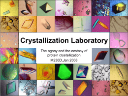 Crystallization Laboratory - UCLA