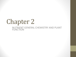 Chapter 1 Introduction - SOIL 4234 Soil Nutrient Management